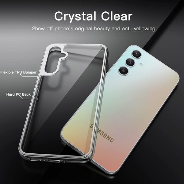 FOR GALAXY A34 SLIM CRYSTAL MIL-GRADE, ANTI-DROP, ANTI-SCRATCH, TRANSPARENT CASE