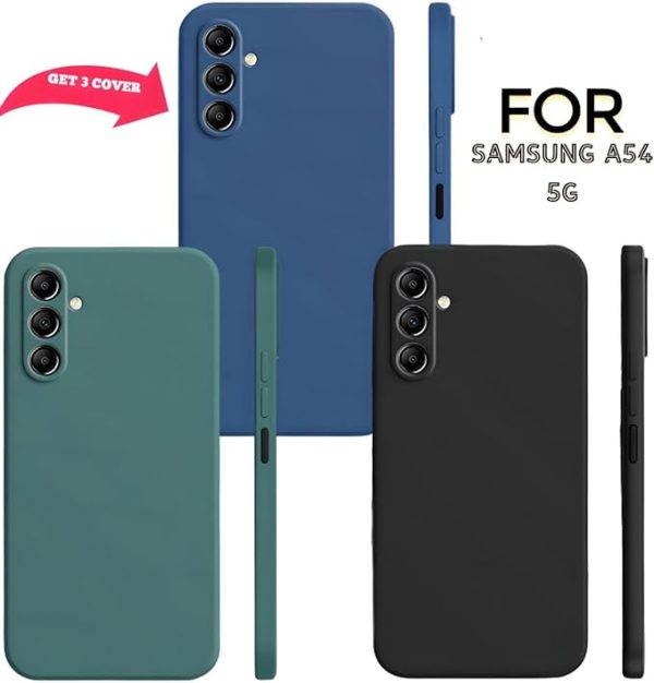 FOR SAMSUNG GALAXY A54 MATTE SOFT SILICON slim fit colorful Smooth good grip CASE