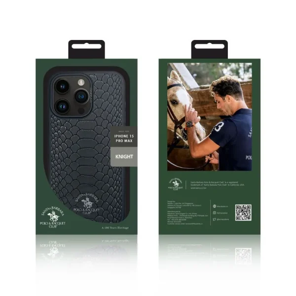 For iPhone 15 Pro/Pro Max Santa Barbara Polo & Racquet Club Knight Classic Business Design Case