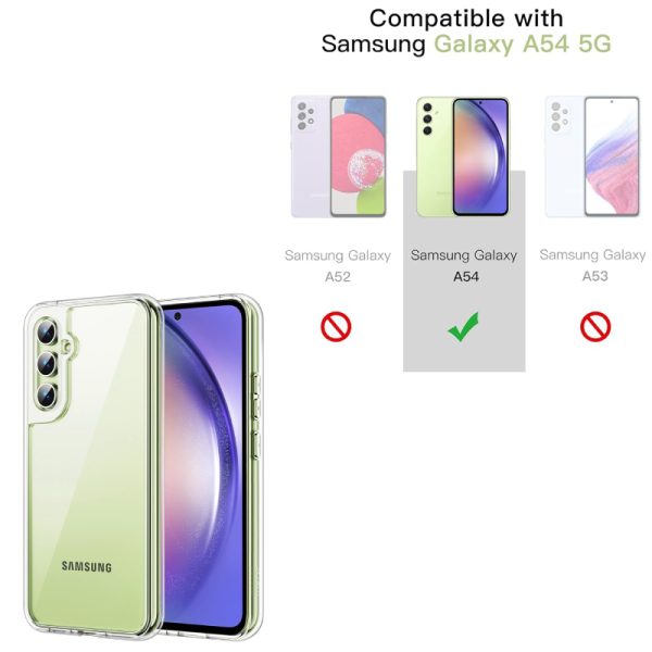 FOR GALAXY A54 SLIM CRYSTAL MIL-GRADE, ANTI-DROP, ANTI-SCRATCH, TRANSPARENT CASE