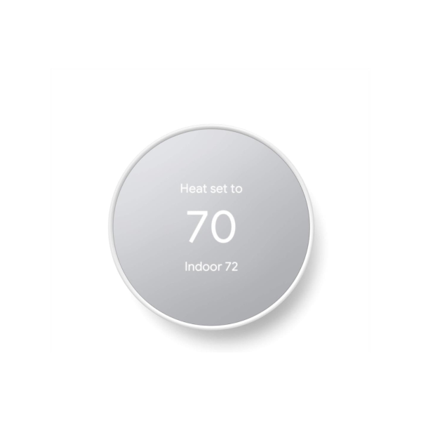 Google Nest Thermostat 4th Gen Programmable Smart Wi Fi Thermostat   Snow