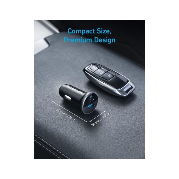 Anker 52.5W 2 Port USB A Type C Car Charger (1)