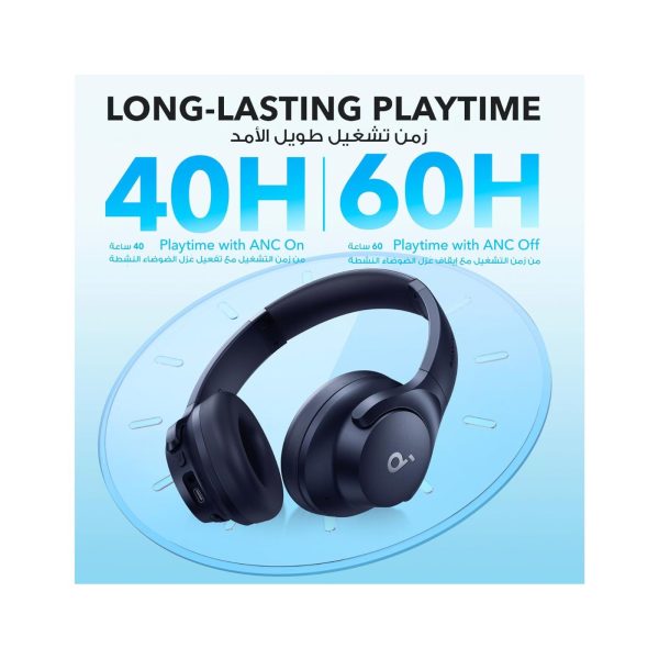 Anker Soundcore Q20i Active Noise Cancelling Headphones Blue (1)