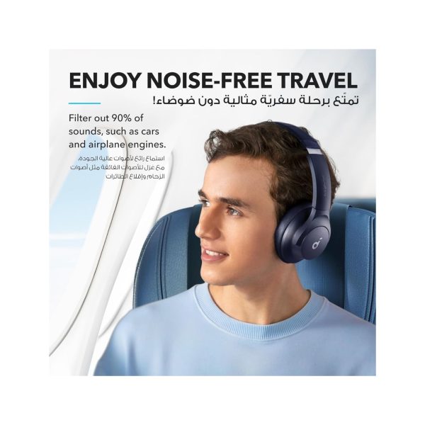 Anker Soundcore Q20i Active Noise Cancelling Headphones Blue (10)