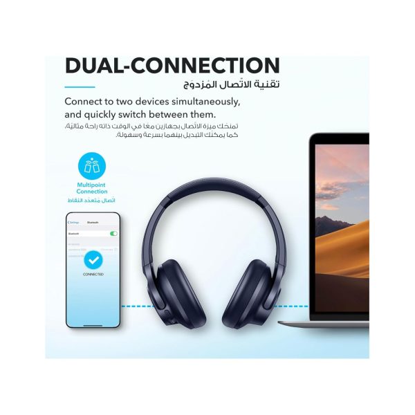 Anker Soundcore Q20i Active Noise Cancelling Headphones Blue (12)