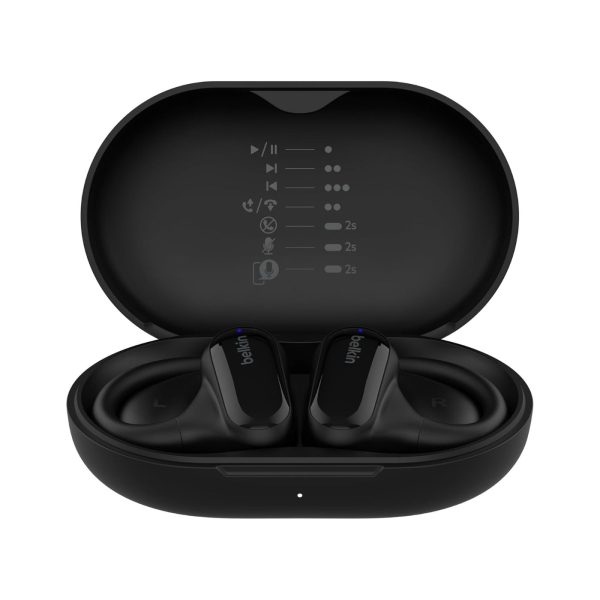 Belkin Soundform ClearFit Open Ear Wireless Earbuds Black (1)