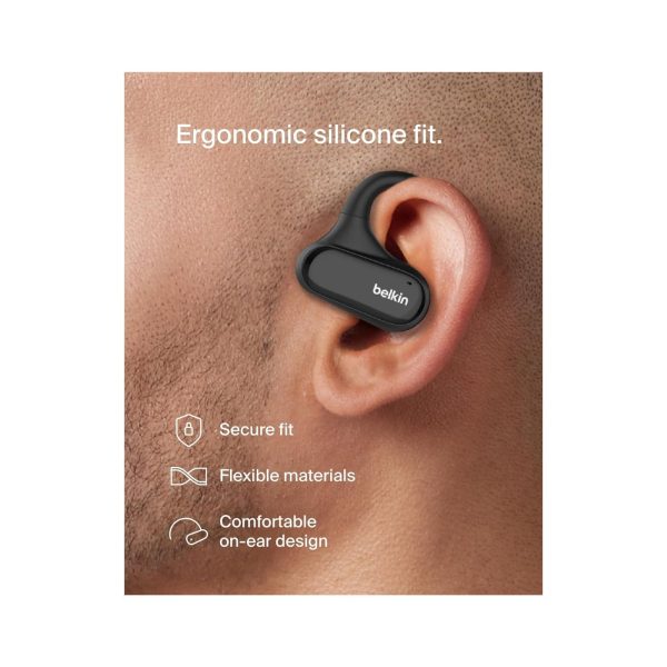 Belkin Soundform ClearFit Open Ear Wireless Earbuds Black (5)