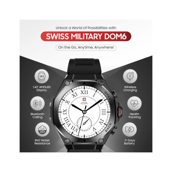 Swiss Military Dom 6 Smart Watch Black (5)