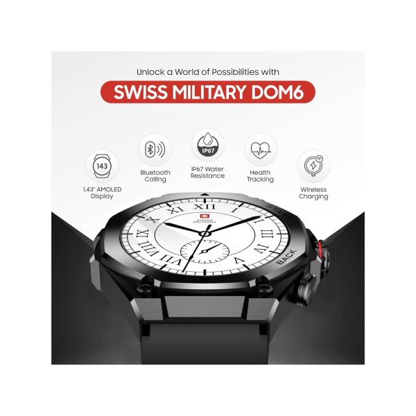 Swiss Military Dom 6 Smart Watch Black (7)