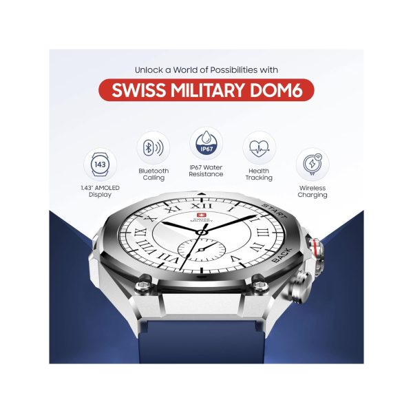 Swiss Military Dom 6 Smart Watch Blue (7)